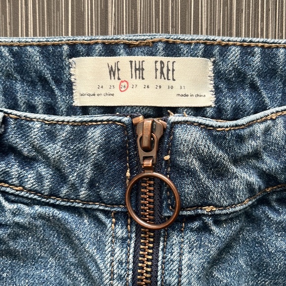 Free People Zip It Up Denim Skirt ✧ Size 26 - Picture 4 of 5